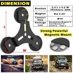 Heavy-Duty Magnetic Light Bar Mounts - 2 Pack
