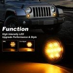 Jeep Wrangler JK LED Turn Signal Lights - Smoke Lens