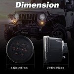 Jeep Wrangler JK LED Turn Signal Lights - Smoke Lens