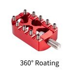 Hopider Motorcycle Gear Shifter Peg - Anti-Skid Red