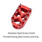Hopider Motorcycle Gear Shifter Peg - Anti-Skid Red