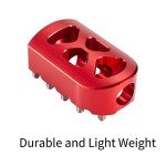 Hopider Motorcycle Gear Shifter Peg - Anti-Skid Red