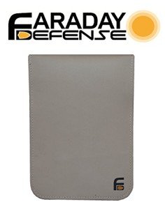 White PU Leather RFID Signal Blocker Phone Case