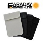 White PU Leather RFID Signal Blocker Phone Case