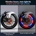 Colorful LED Tire Valve Lights - 4 Pack