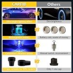 Colorful LED Tire Valve Lights - 4 Pack