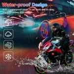 Colorful LED Tire Valve Lights - 4 Pack