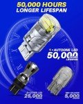AUTOONE 7443 LED Bulbs - Super Bright White, 2-Pack