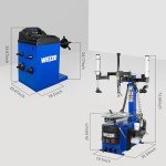 WEIZE Automatic Tire Changer and Balancer Combo