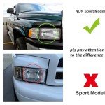 Dodge Ram Headlight Assembly with Bulbs & Corners
