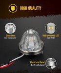 Amber LED Side Marker Lights for Trucks - 2 Pcs