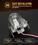 Amber LED Side Marker Lights for Trucks - 2 Pcs