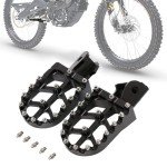 Wider CNC Motorcycle Footpegs for Electric Bikes