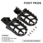 Wider CNC Motorcycle Footpegs for Electric Bikes