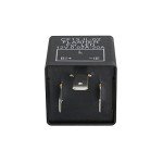 GLOFE 3-Pin 12V Electronic Flasher Relay for LEDs