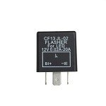 GLOFE 3-Pin 12V Electronic Flasher Relay for LEDs