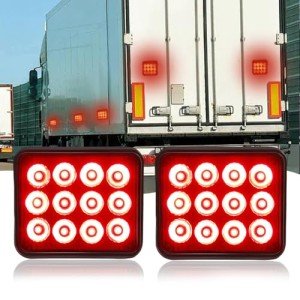 Red Wireless Strobe Lights for Trucks and Trailers