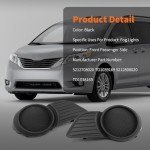 Fog Light Covers for 2011-2017 Sienna, 2-Pack