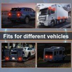 Red Wireless Strobe Lights for Trucks and Trailers