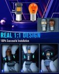 LED Amber Turn Signal Bulbs with Load Resistor 2PCS