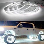 JXOFROAD 15.5" Bright White Wheel Rim Lights Kit