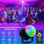 2-Pack Sound Activated Disco Ball Party Lights