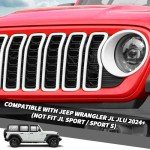 2024 Jeep Wrangler 4xe Headlight Cover & Grille Inserts