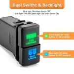 Dual Push LED Backlight Switch for Toyota Vehicles