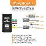 Dual Push LED Backlight Switch for Toyota Vehicles