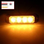 Ultra Slim Amber LED Strobe Lights for Vehicles