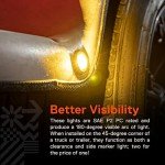 10pc Amber 12V LED Marker Lights for Trailers