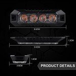 Ultra Slim Amber LED Strobe Lights for Vehicles