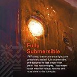 10pc Amber 12V LED Marker Lights for Trailers