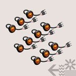 10pc Amber 12V LED Marker Lights for Trailers