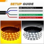 GOOACC 60 Inch LED Running Board Light Kit