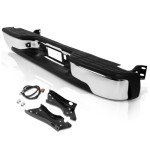 Chrome Rear Step Bumper for Chevy Silverado/Sierra