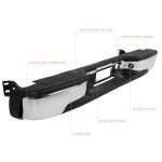 Chrome Rear Step Bumper for Chevy Silverado/Sierra