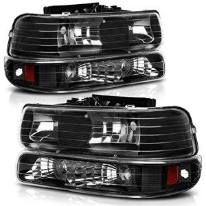 Chevy Silverado Headlight Assembly with Bumper Lights