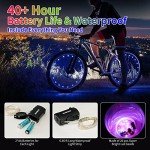 Daway A01 Blue LED Bike Wheel Lights (2-Pack)