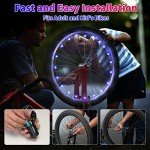 Daway A01 Blue LED Bike Wheel Lights (2-Pack)