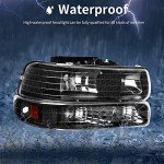 Chevy Silverado Headlight Assembly with Bumper Lights