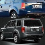 Honda Pilot Left Tail Light Assembly 2009-2015