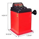 Heavy Duty 10"-24" Tire Balancer Machine in Red
