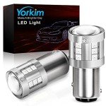 Yorkim 1157 Red LED Brake Light Bulbs - 2 Pack