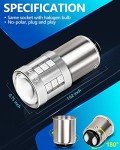 Yorkim 1157 Red LED Brake Light Bulbs - 2 Pack
