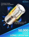 Yorkim 1157 Red LED Brake Light Bulbs - 2 Pack