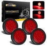 4PC LED Trailer Tail Lights Kit - Waterproof 12V