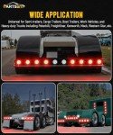 4PC LED Trailer Tail Lights Kit - Waterproof 12V