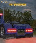 4PC LED Trailer Tail Lights Kit - Waterproof 12V