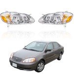 Replacement Headlight Assembly for 2003-2008 Corolla